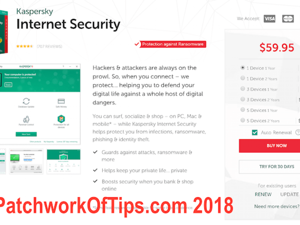 kaspersky internet security 2018 3 years