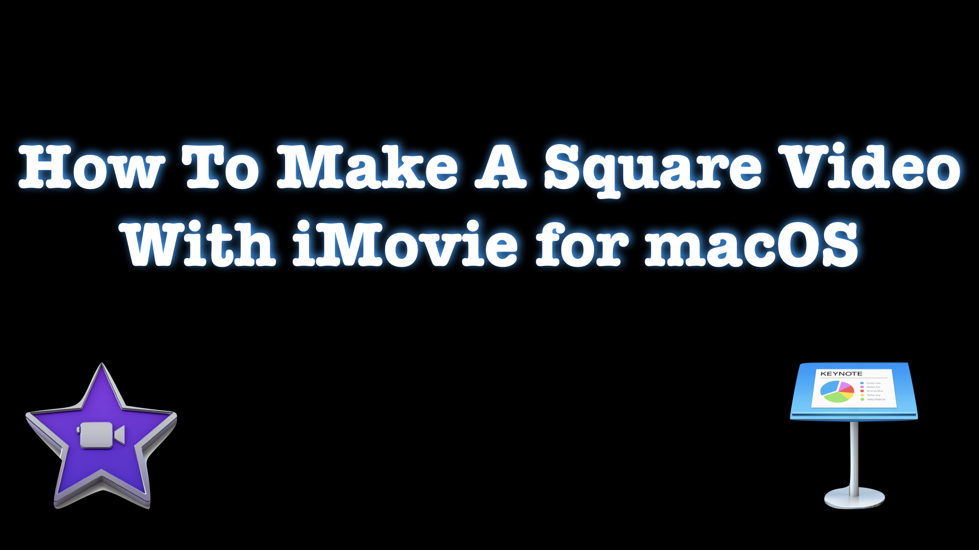 make a square video in imovie