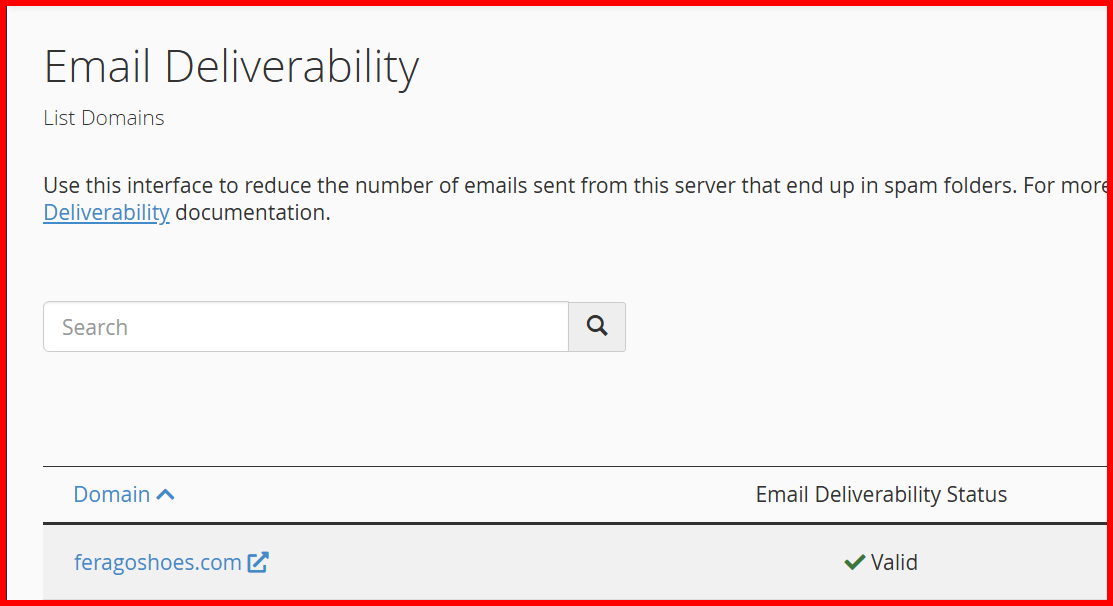 Email Deliverability Status